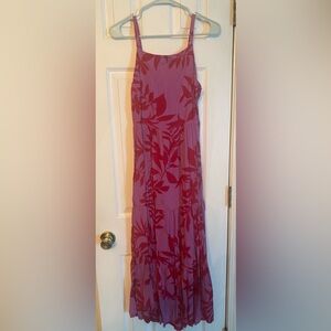 Floral Red and Purple Women's sundress